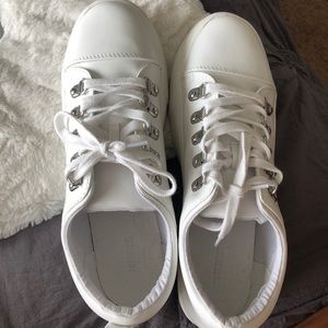 White leather sneakers from Forever 21